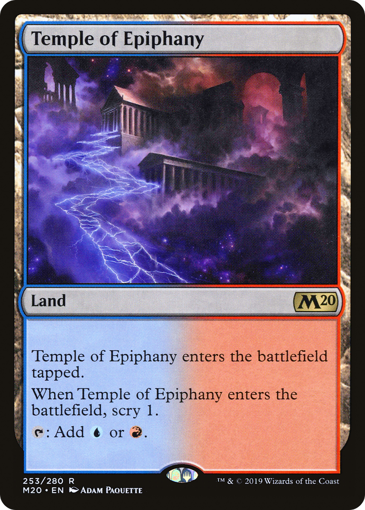 Temple of Epiphany (M20-253) - Core Set 2020 - Premium MTG Single from Wizards of the Coast - Just $0.08! Shop now at Game Crave Tournament Store