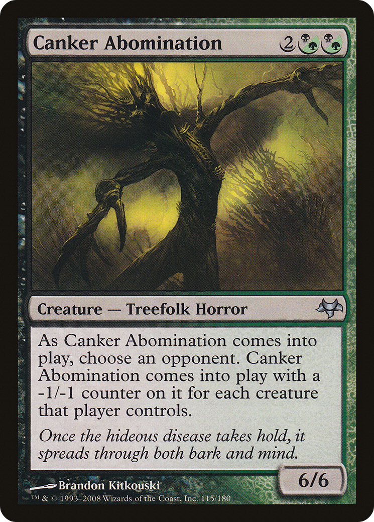 Canker Abomination (EVE-115) - Eventide - Premium MTG Single from Wizards of the Coast - Just $0.08! Shop now at Game Crave Tournament Store