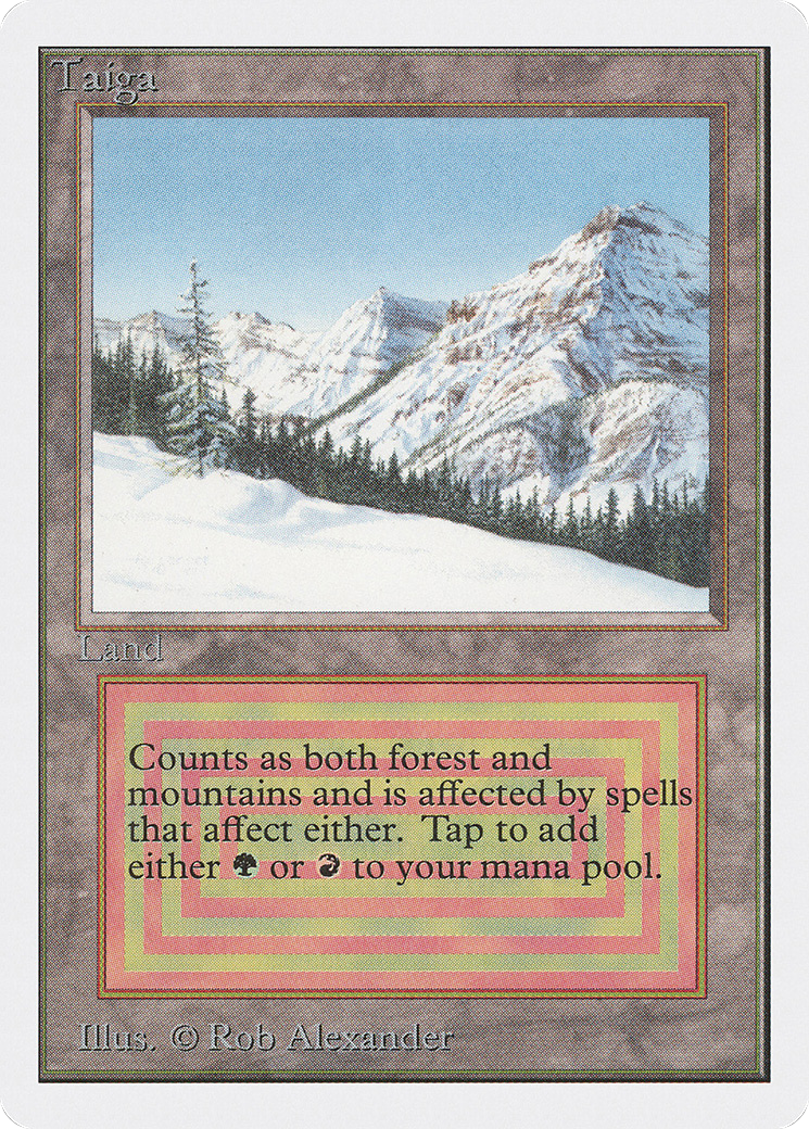 Taiga (2ED-283) - Unlimited Edition - Premium MTG Single from Wizards of the Coast - Just $184.80! Shop now at Game Crave Tournament Store