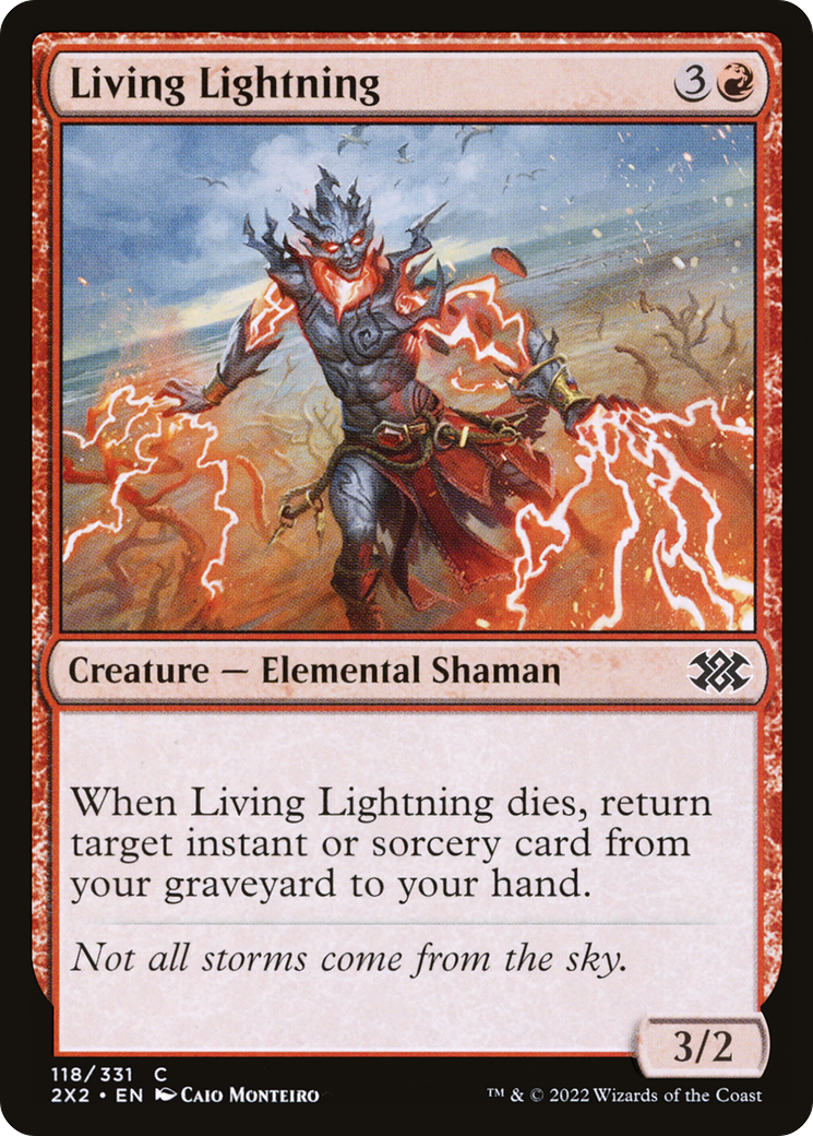 Living Lightning (2X2-118) - Double Masters 2022 - Premium MTG Single from Wizards of the Coast - Just $0.08! Shop now at Game Crave Tournament Store