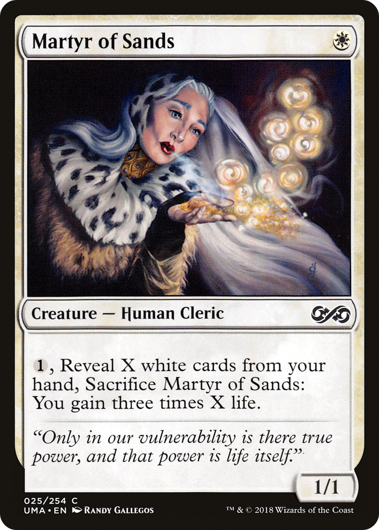 Martyr of Sands (UMA-025) - Ultimate Masters Foil - Premium MTG Single from Wizards of the Coast - Just $0.11! Shop now at Game Crave Tournament Store
