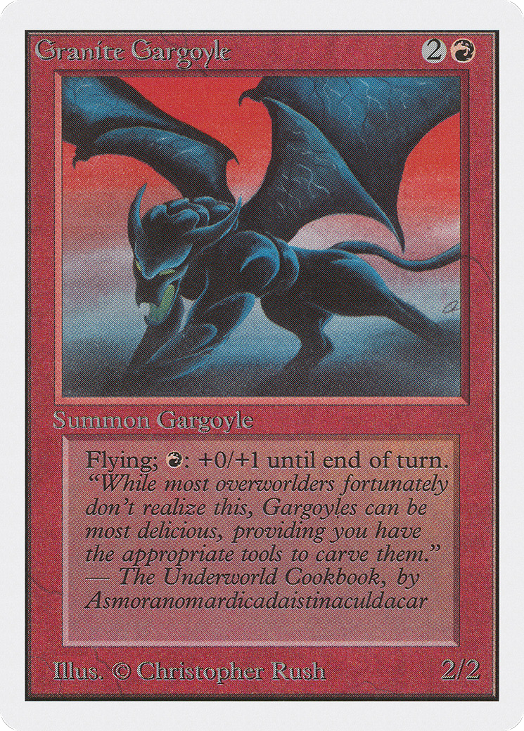 Granite Gargoyle (2ED-156) - Unlimited Edition - Premium MTG Single from Wizards of the Coast - Just $11.04! Shop now at Game Crave Tournament Store