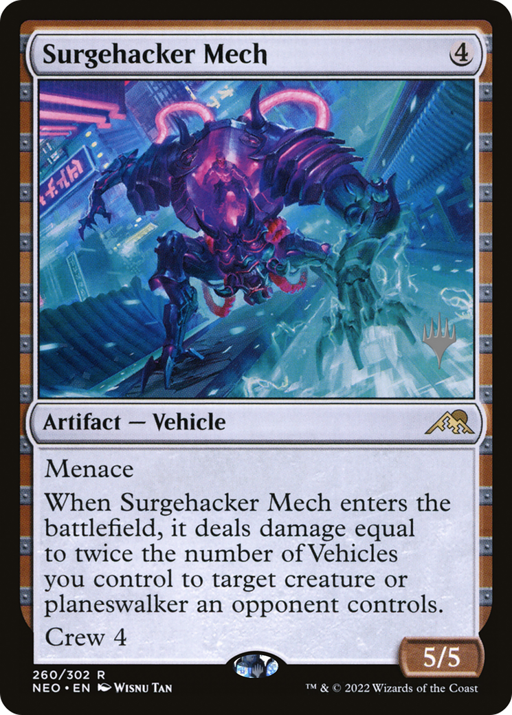 Surgehacker Mech (PNEO-260P) - Kamigawa: Neon Dynasty Promos Foil - Premium MTG Single from Wizards of the Coast - Just $0.08! Shop now at Game Crave Tournament Store