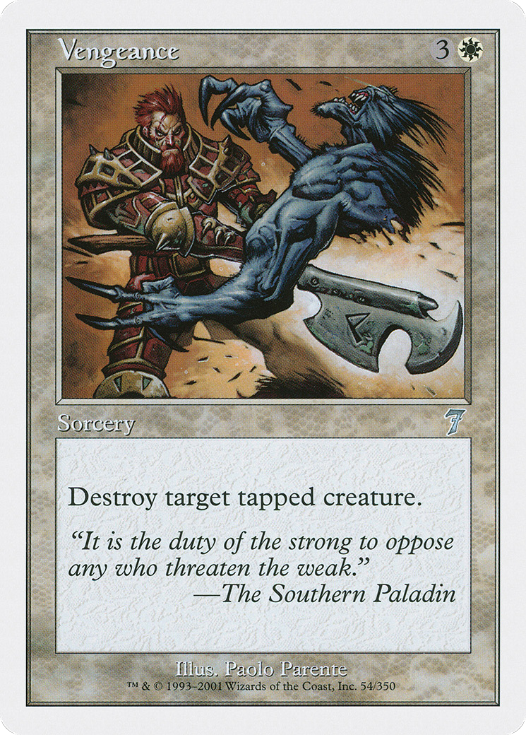 Vengeance (7ED-054) - Seventh Edition - Premium MTG Single from Wizards of the Coast - Just $0.08! Shop now at Game Crave Tournament Store