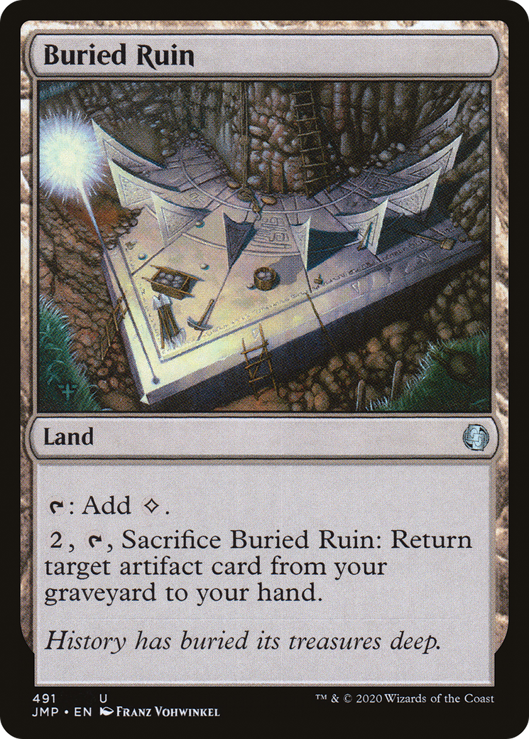 Buried Ruin (JMP-491) - Jumpstart - Premium MTG Single from Wizards of the Coast - Just $0.09! Shop now at Game Crave Tournament Store