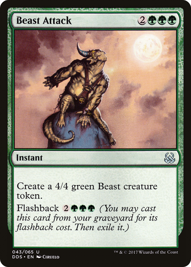 Beast Attack (DDS-043) - Duel Decks: Mind vs. Might - Premium MTG Single from Wizards of the Coast - Just $0.08! Shop now at Game Crave Tournament Store