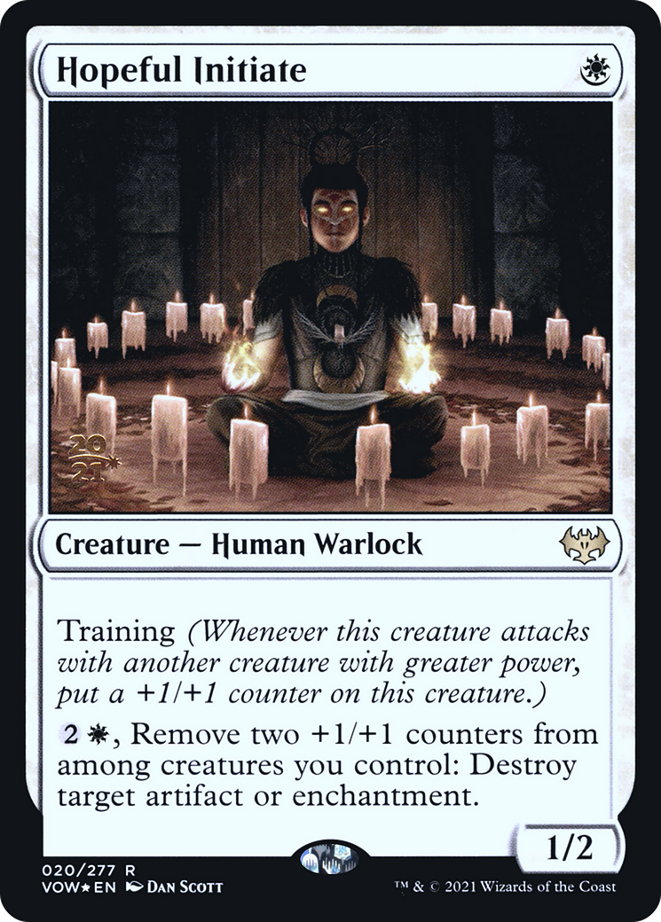 Hopeful Initiate (PVOW-20S) - Innistrad: Crimson Vow Promos Foil - Premium MTG Single from Wizards of the Coast - Just $0.38! Shop now at Game Crave Tournament Store