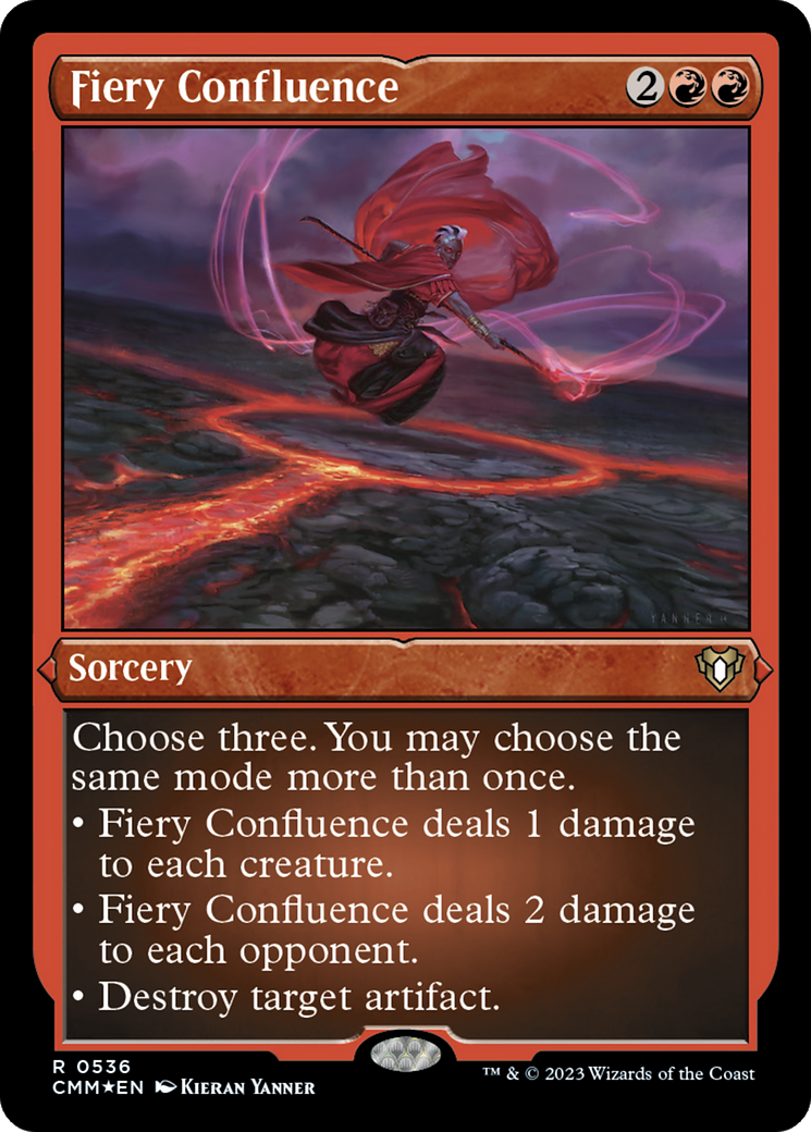 Fiery Confluence (CMM-536) - Commander Masters Etched Foil - Premium MTG Single from Wizards of the Coast - Just $0.95! Shop now at Game Crave Tournament Store