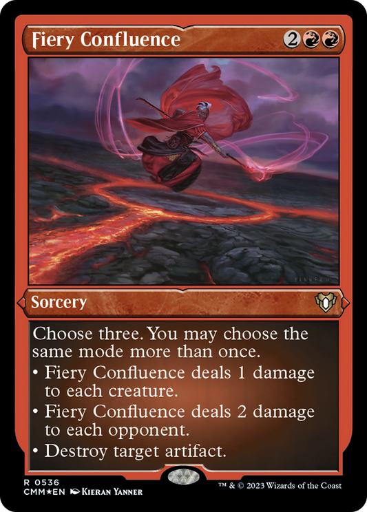 Fiery Confluence (CMM-536) - Commander Masters Etched Foil - Premium MTG Single from Wizards of the Coast - Just $0.95! Shop now at Game Crave Tournament Store