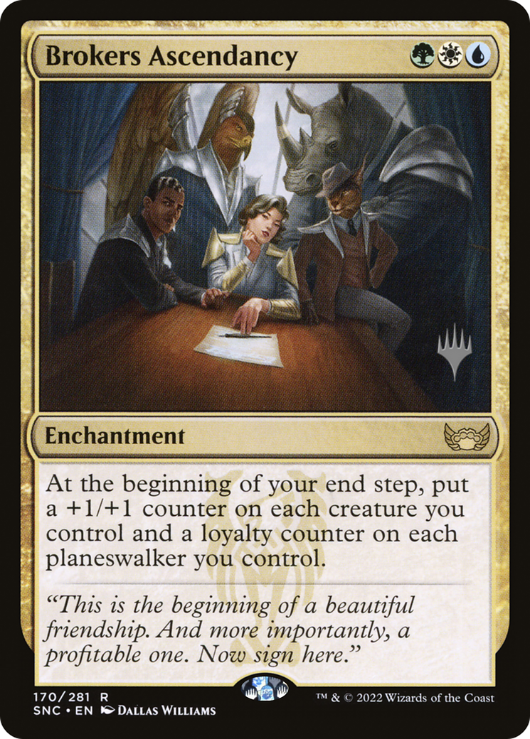 Brokers Ascendancy (PSNC-170P) - Streets of New Capenna Promos - Premium MTG Single from Wizards of the Coast - Just $0.32! Shop now at Game Crave Tournament Store