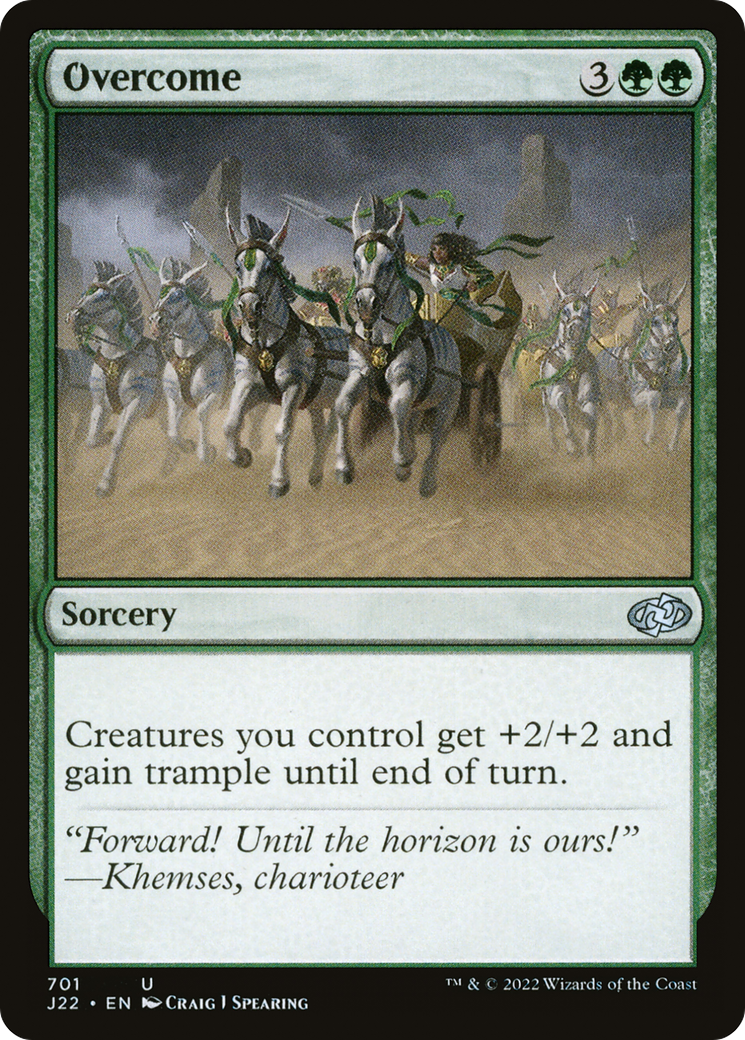 Overcome (J22-701) - Jumpstart 2022 - Premium MTG Single from Wizards of the Coast - Just $0.25! Shop now at Game Crave Tournament Store