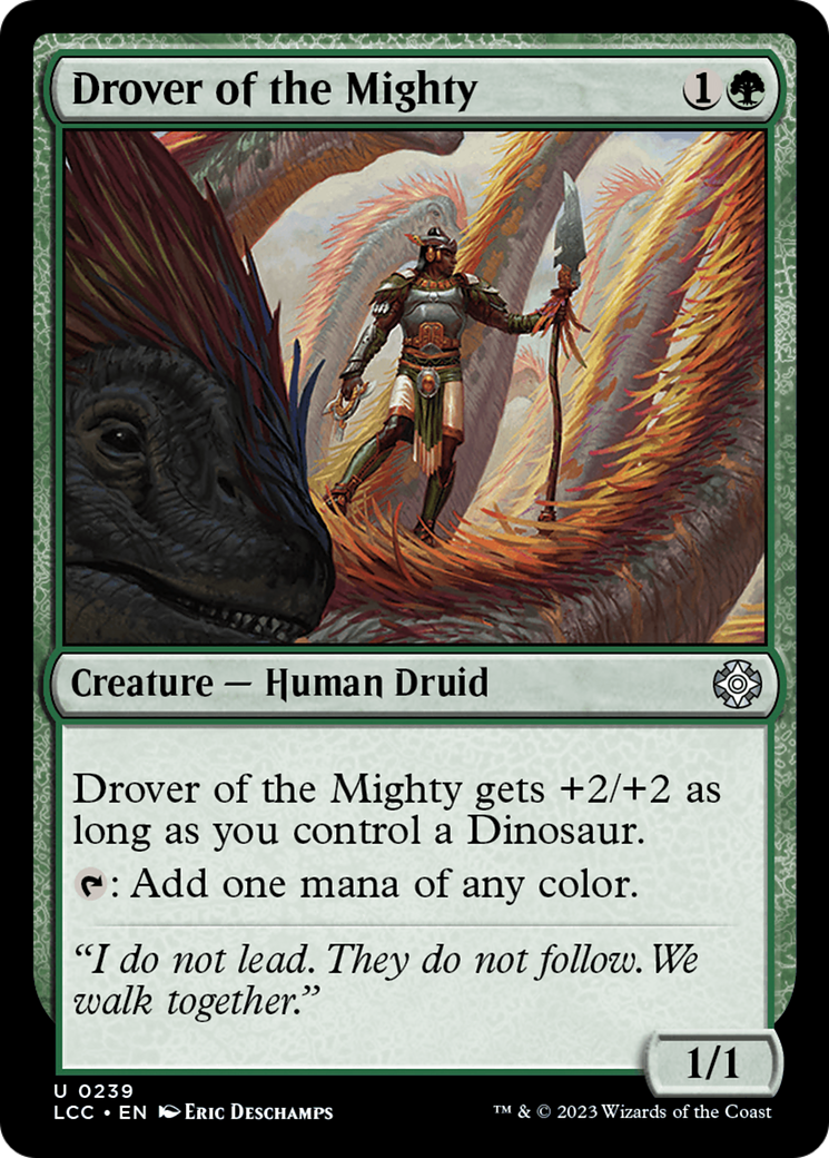 Drover of the Mighty (LCC-239) - The Lost Caverns of Ixalan Commander - Premium MTG Single from Wizards of the Coast - Just $0.08! Shop now at Game Crave Tournament Store