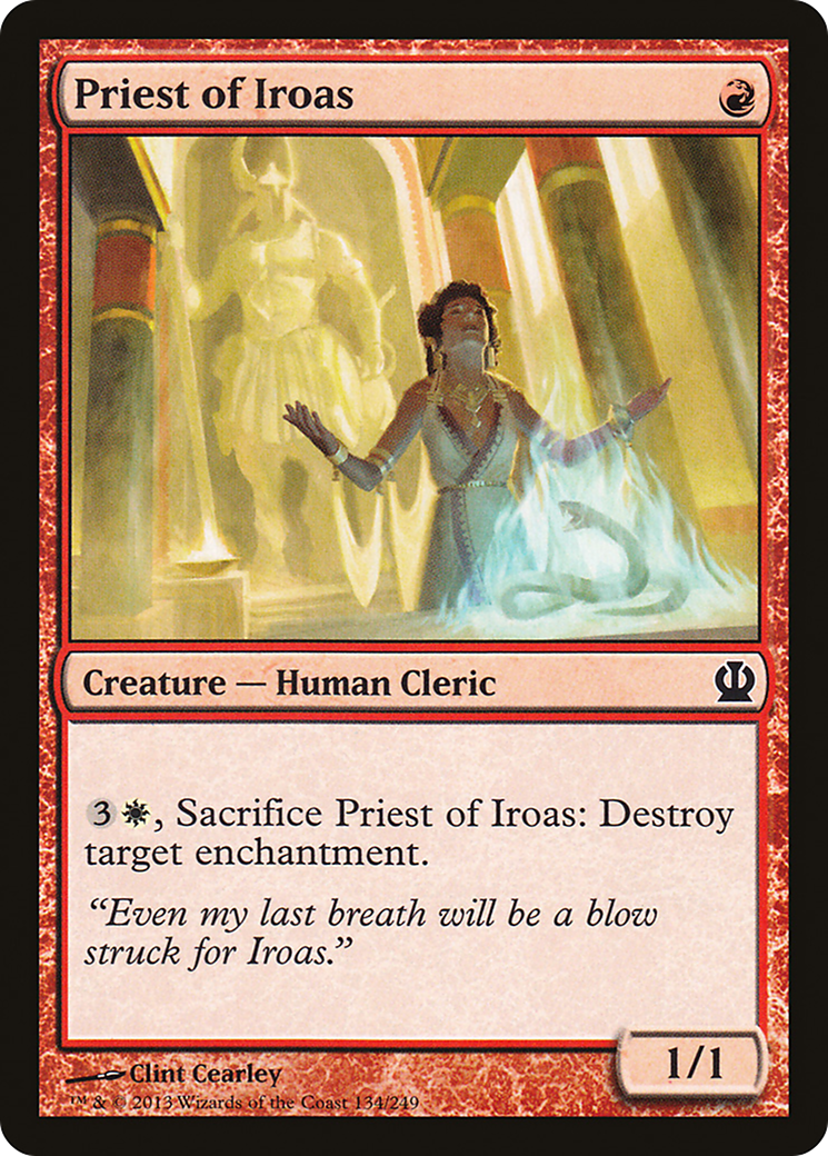 Priest of Iroas (THS-134) - Theros Foil - Premium MTG Single from Wizards of the Coast - Just $0.25! Shop now at Game Crave Tournament Store