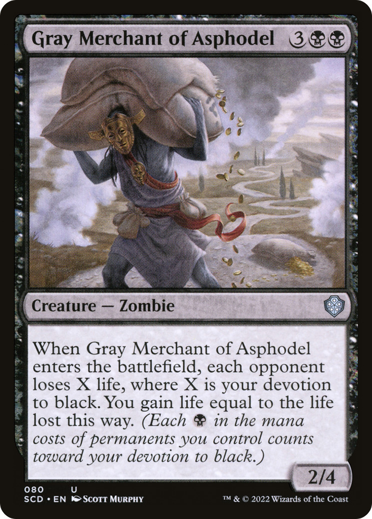 Gray Merchant of Asphodel (SCD-080) - Starter Commander Decks - Premium MTG Single from Wizards of the Coast - Just $0.52! Shop now at Game Crave Tournament Store