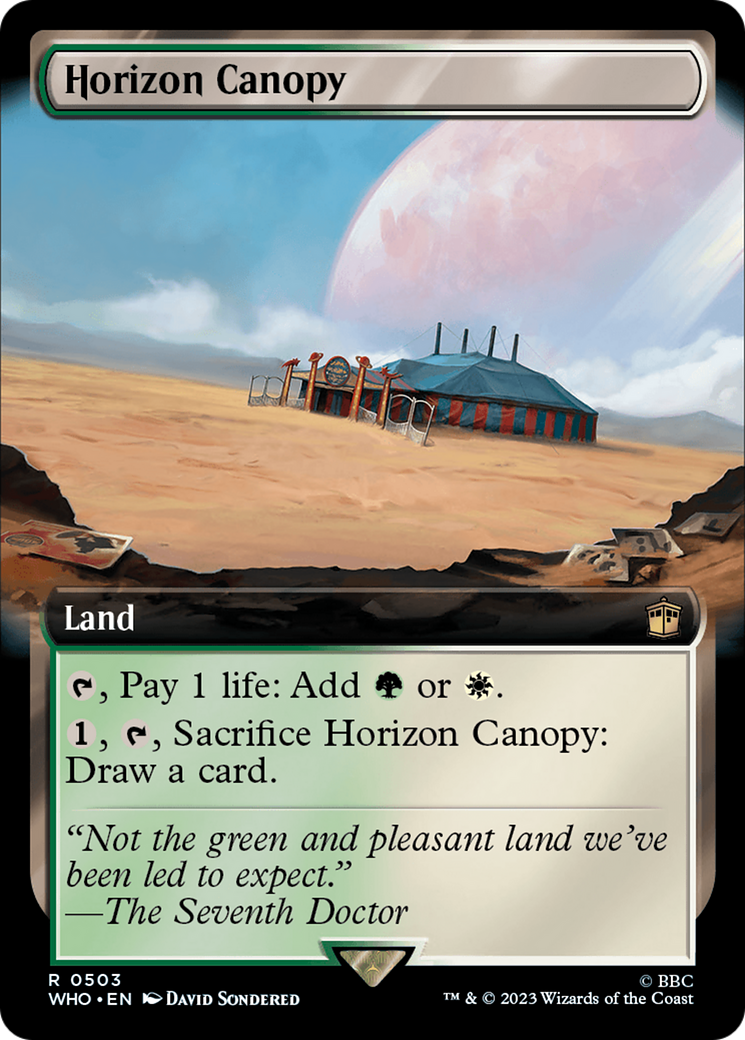 Horizon Canopy (WHO-503) - Doctor Who: (Extended Art) Foil - Premium MTG Single from Wizards of the Coast - Just $0.58! Shop now at Game Crave Tournament Store
