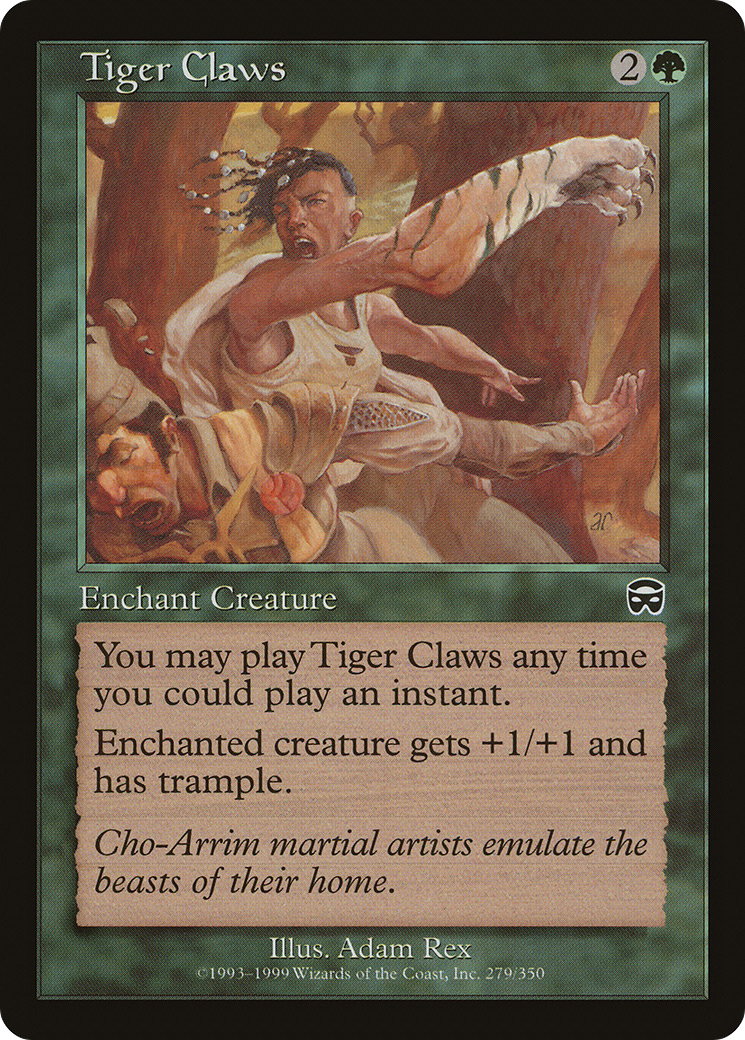 Tiger Claws (MMQ-279) - Mercadian Masques Foil - Premium MTG Single from Wizards of the Coast - Just $0.39! Shop now at Game Crave Tournament Store