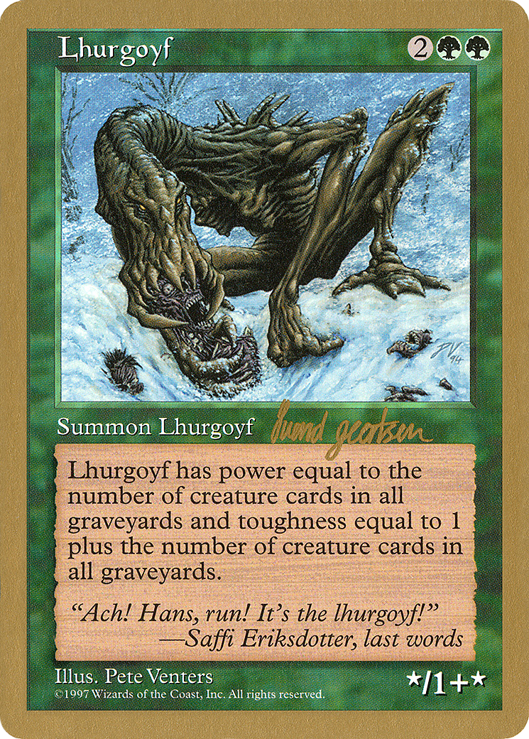 Lhurgoyf (WC97-SG309) - World Championship Decks 1997 - Premium MTG Single from Wizards of the Coast - Just $0.08! Shop now at Game Crave Tournament Store