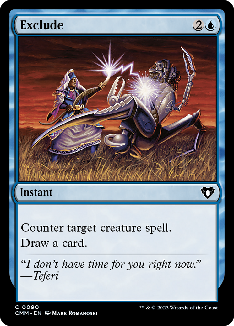 Exclude (CMM-090) - Commander Masters - Premium MTG Single from Wizards of the Coast - Just $0.08! Shop now at Game Crave Tournament Store
