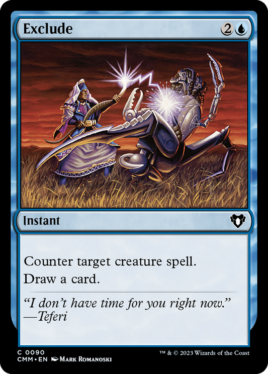 Exclude (CMM-090) - Commander Masters - Premium MTG Single from Wizards of the Coast - Just $0.08! Shop now at Game Crave Tournament Store