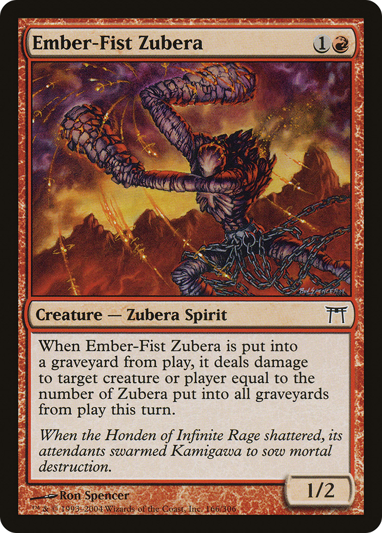 Ember-Fist Zubera (CHK-166) - Champions of Kamigawa Foil - Premium MTG Single from Wizards of the Coast - Just $1.20! Shop now at Game Crave Tournament Store