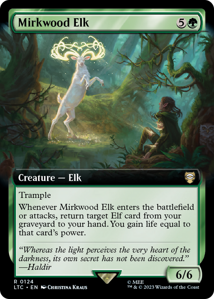 Mirkwood Elk (LTC-124) - Tales of Middle-earth Commander: (Extended Art) - Premium MTG Single from Wizards of the Coast - Just $0.08! Shop now at Game Crave Tournament Store