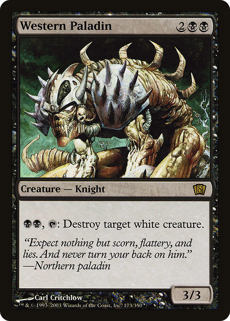 Western Paladin (8ED-173★) - Eighth Edition Foil - Premium MTG Single from Wizards of the Coast - Just $1.24! Shop now at Game Crave Tournament Store