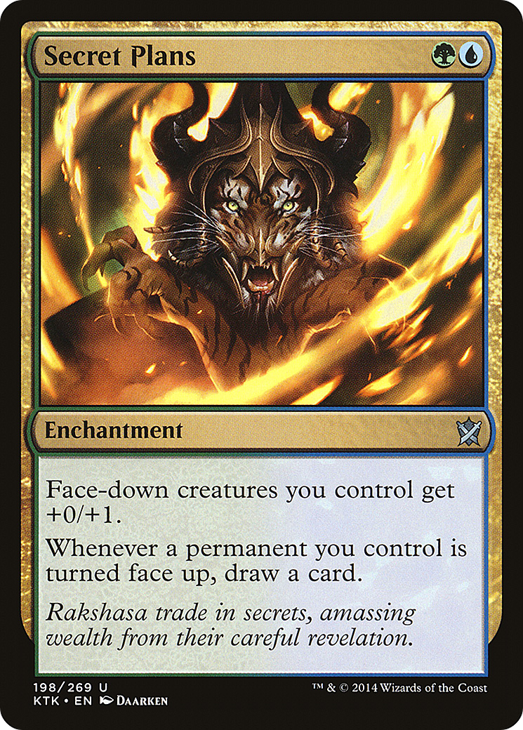 Secret Plans (KTK-198) - Khans of Tarkir Foil - Premium MTG Single from Wizards of the Coast - Just $0.51! Shop now at Game Crave Tournament Store