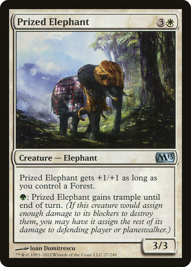 Prized Elephant (M13-027) - Magic 2013 Foil - Premium MTG Single from Wizards of the Coast - Just $0.08! Shop now at Game Crave Tournament Store