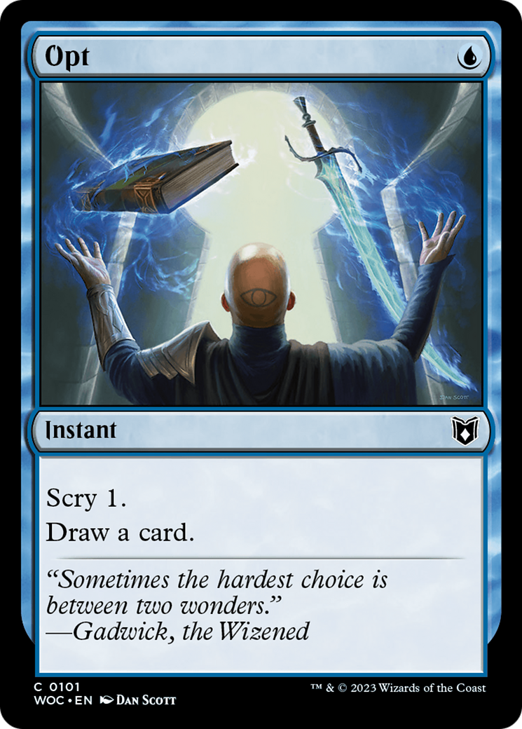 Opt (WOC-101) - Wilds of Eldraine Commander - Premium MTG Single from Wizards of the Coast - Just $0.45! Shop now at Game Crave Tournament Store