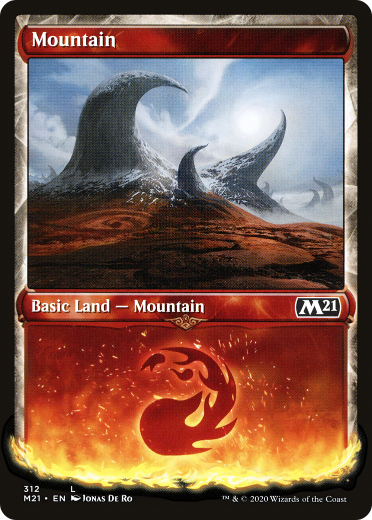 Mountain (M21-312) - Core Set 2021: (Showcase) - Premium MTG Single from Wizards of the Coast - Just $0.48! Shop now at Game Crave Tournament Store