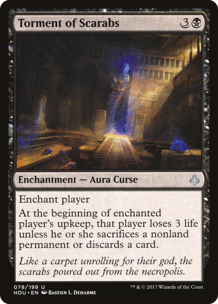 Torment of Scarabs (HOU-078) - Hour of Devastation Foil - Premium MTG Single from Wizards of the Coast - Just $0.58! Shop now at Game Crave Tournament Store