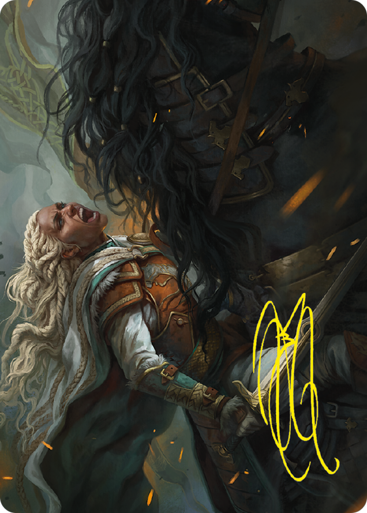 Éowyn, Fearless Knight // Éowyn, Fearless Knight (ALTR-015) - Tales of Middle-earth Art Series (Borderless) Foil - Premium MTG Single from Wizards of the Coast - Just $0! Shop now at Game Crave Tournament Store