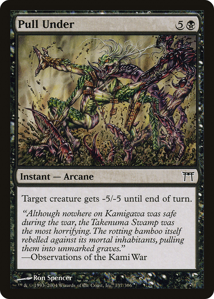 Pull Under (CHK-137) - Champions of Kamigawa Foil - Premium MTG Single from Wizards of the Coast - Just $0.08! Shop now at Game Crave Tournament Store