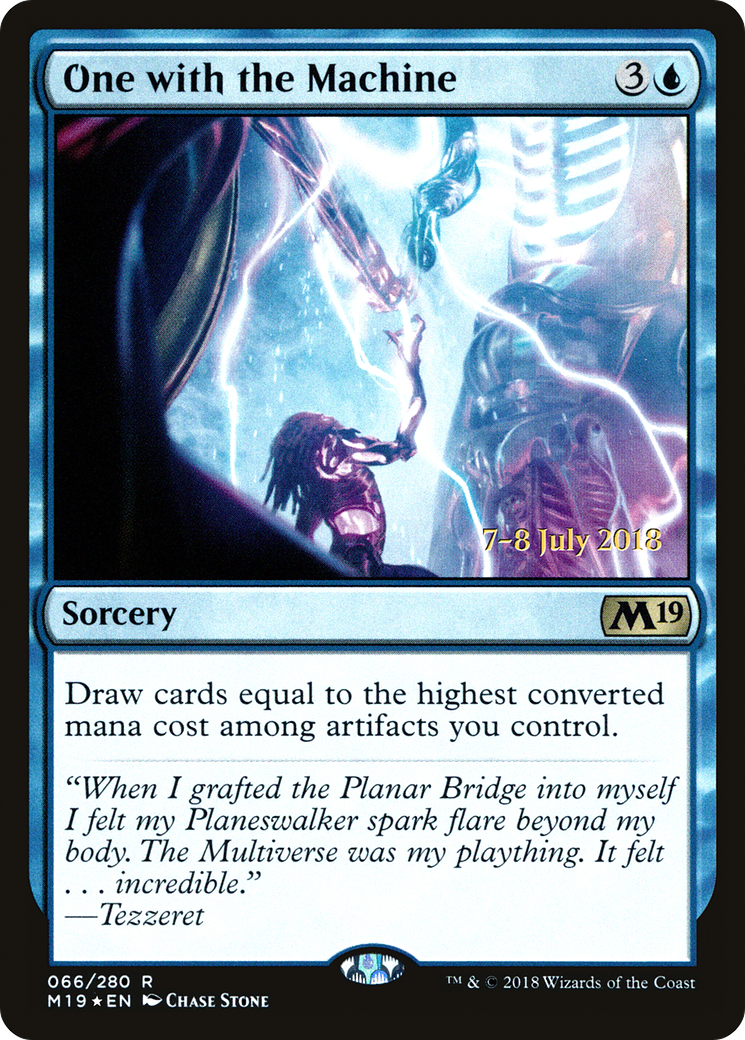 One with the Machine (PM19-66S) - Core Set 2019 Promos Foil - Premium MTG Single from Wizards of the Coast - Just $1.60! Shop now at Game Crave Tournament Store