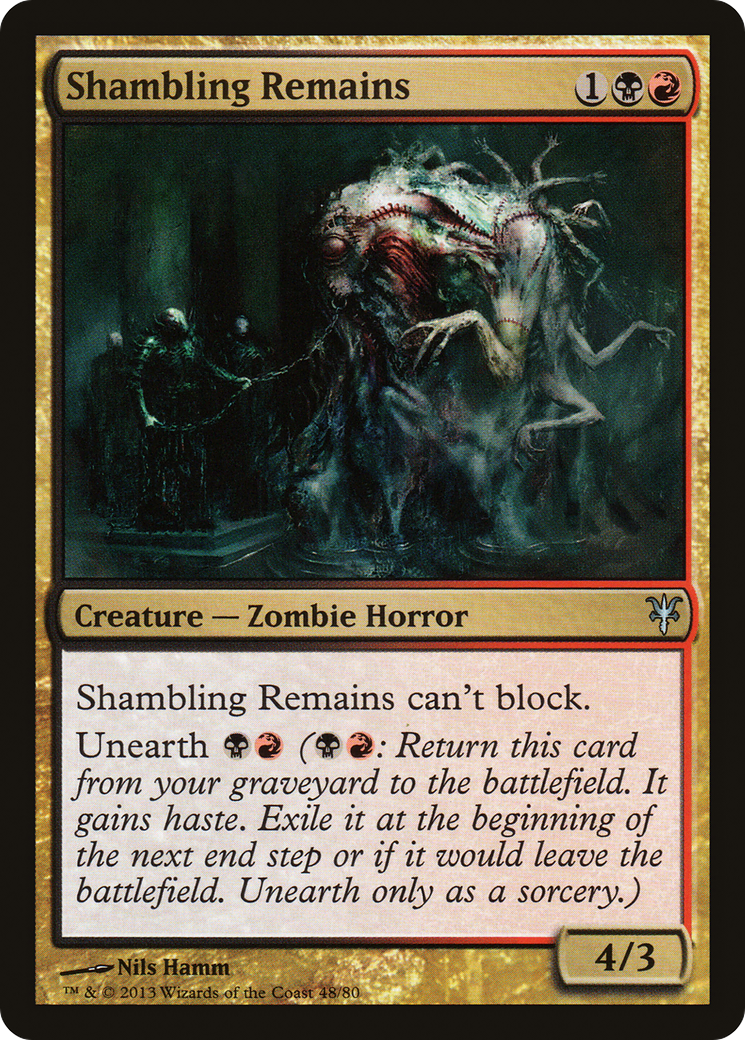 Shambling Remains (DDK-048) - Duel Decks: Sorin vs. Tibalt - Premium MTG Single from Wizards of the Coast - Just $0.25! Shop now at Game Crave Tournament Store