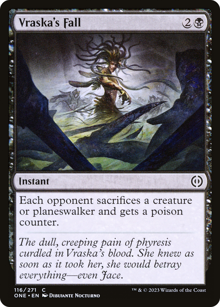 Vraska's Fall (ONE-116) - Phyrexia: All Will Be One Foil - Premium MTG Single from Wizards of the Coast - Just $0.27! Shop now at Game Crave Tournament Store