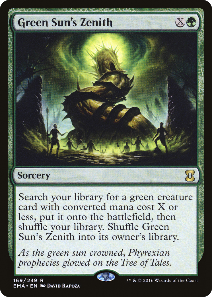Green Sun's Zenith (EMA-169) - Eternal Masters Foil - Premium MTG Single from Wizards of the Coast - Just $14.10! Shop now at Game Crave Tournament Store