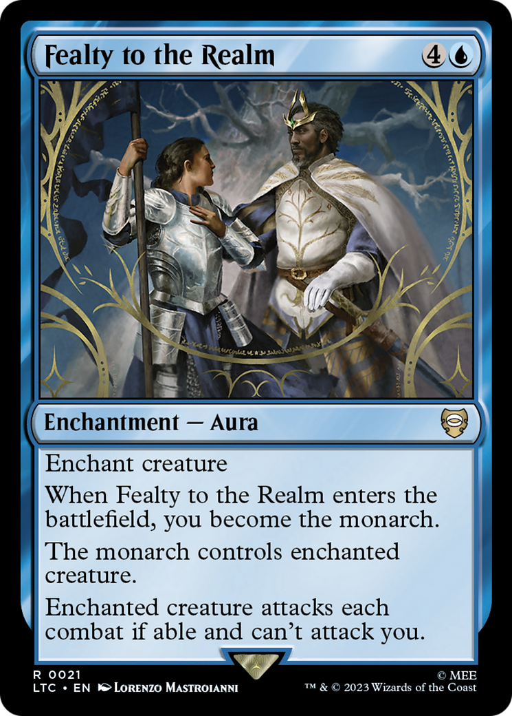 Fealty to the Realm (LTC-021) - Tales of Middle-earth Commander - Premium MTG Single from Wizards of the Coast - Just $0.08! Shop now at Game Crave Tournament Store