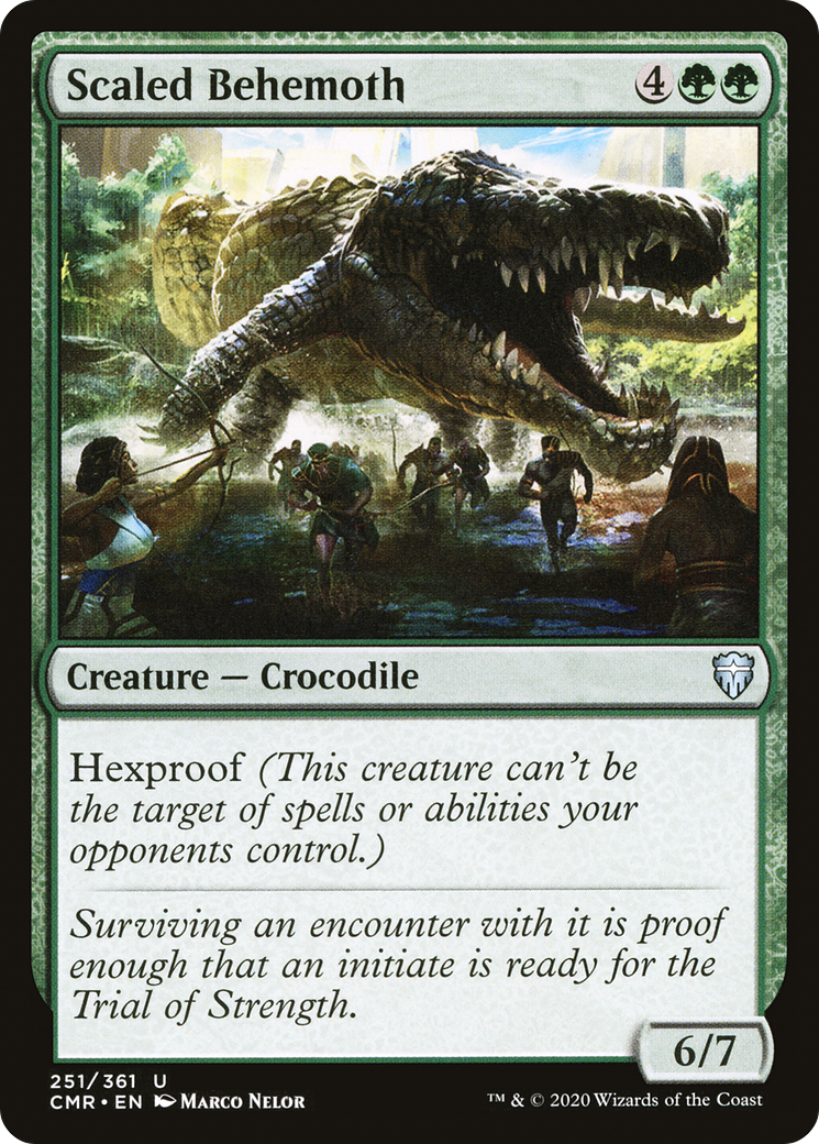 Scaled Behemoth (CMR-251) - Commander Legends - Premium MTG Single from Wizards of the Coast - Just $0.25! Shop now at Game Crave Tournament Store