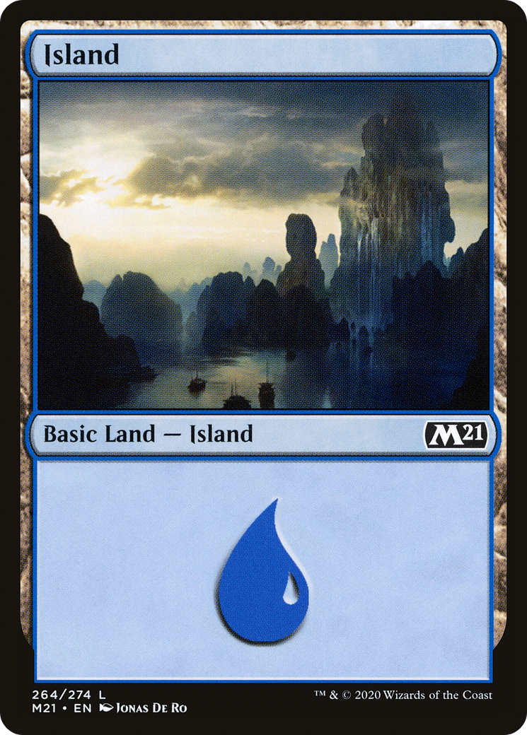 Island (M21-264) - Core Set 2021 - Premium MTG Single from Wizards of the Coast - Just $0.25! Shop now at Game Crave Tournament Store