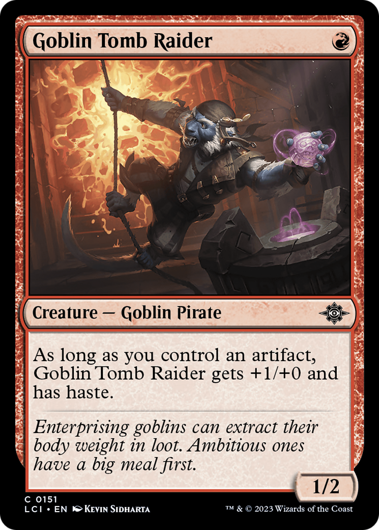 Goblin Tomb Raider (LCI-151) - The Lost Caverns of Ixalan Foil - Premium MTG Single from Wizards of the Coast - Just $0.08! Shop now at Game Crave Tournament Store