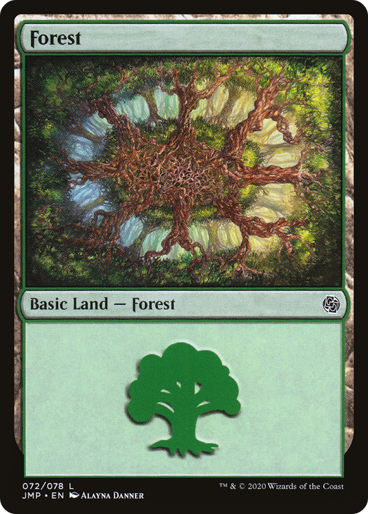 Forest (JMP-072) - Jumpstart - Premium MTG Single from Wizards of the Coast - Just $0.25! Shop now at Game Crave Tournament Store