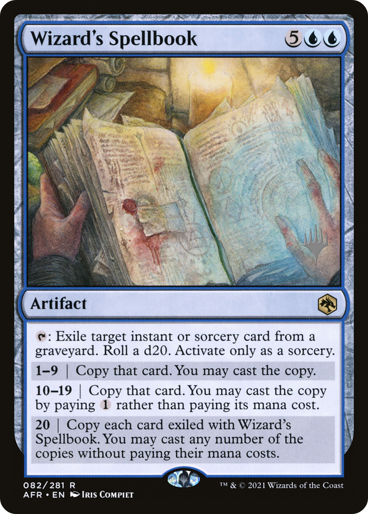 Wizard's Spellbook (PAFR-82P) - Adventures in the Forgotten Realms Promos Foil - Premium MTG Single from Wizards of the Coast - Just $2.40! Shop now at Game Crave Tournament Store