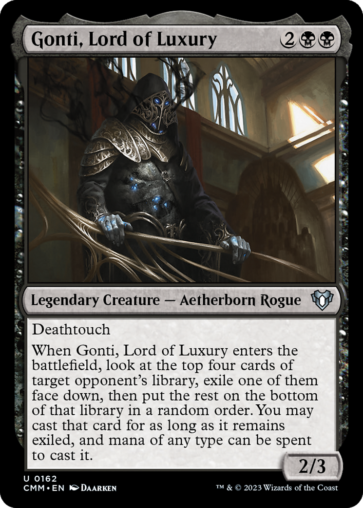 Gonti, Lord of Luxury (CMM-162) - Commander Masters - Premium MTG Single from Wizards of the Coast - Just $0.08! Shop now at Game Crave Tournament Store