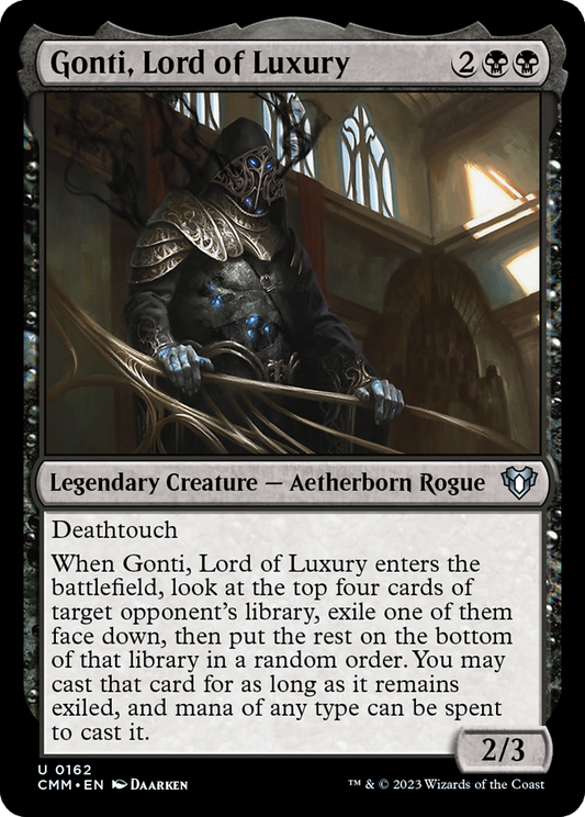 Gonti, Lord of Luxury (CMM-162) - Commander Masters - Premium MTG Single from Wizards of the Coast - Just $0.08! Shop now at Game Crave Tournament Store