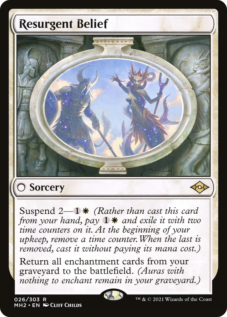 Resurgent Belief (MH2-026) - Modern Horizons 2 - Premium MTG Single from Wizards of the Coast - Just $0.59! Shop now at Game Crave Tournament Store