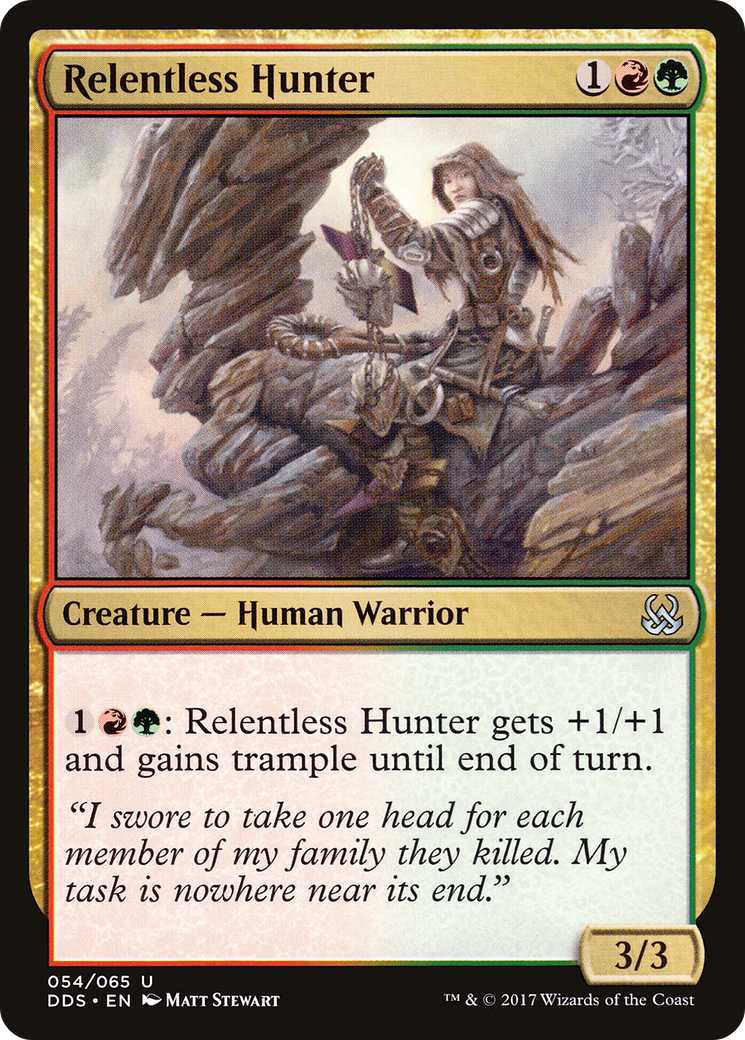 Relentless Hunter (DDS-054) - Duel Decks: Mind vs. Might - Premium MTG Single from Wizards of the Coast - Just $0.25! Shop now at Game Crave Tournament Store