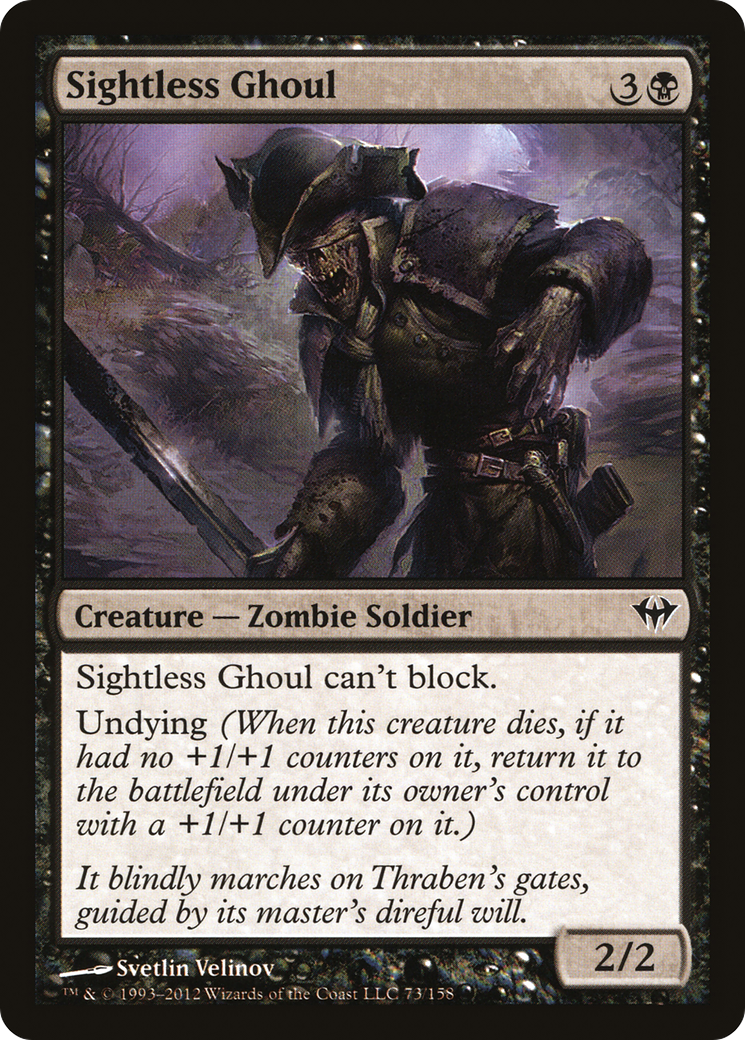Sightless Ghoul (DKA-073) - Dark Ascension Foil - Premium MTG Single from Wizards of the Coast - Just $0.26! Shop now at Game Crave Tournament Store