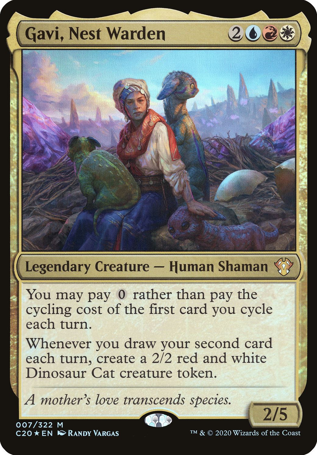 Gavi, Nest Warden (OC20-007) - Commander 2020 Oversized Foil - Premium MTG Single from Wizards of the Coast - Just $0.25! Shop now at Game Crave Tournament Store