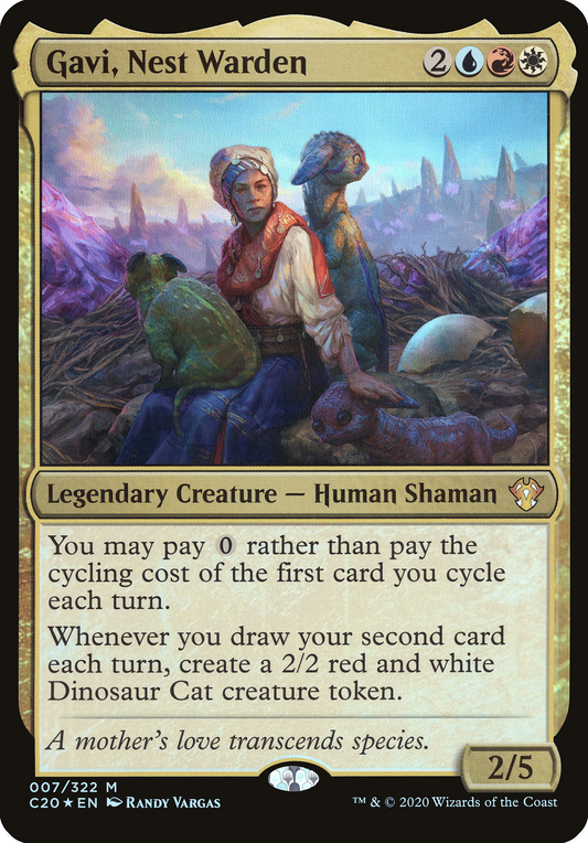 Gavi, Nest Warden (OC20-007) - Commander 2020 Oversized Foil - Premium MTG Single from Wizards of the Coast - Just $0.25! Shop now at Game Crave Tournament Store